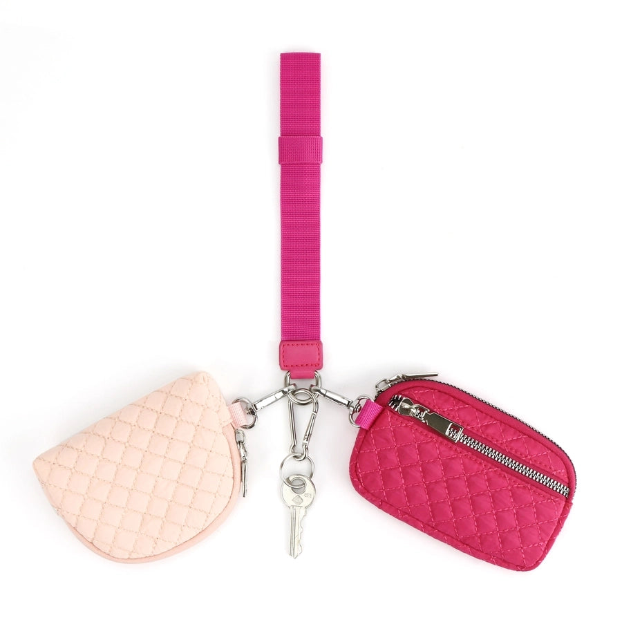 in stock lulu with multi-functional fashion ladies wristlet portable simple bank card mini coin purse