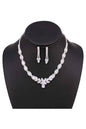 FULL  CUBICZIRCONIA CRYSTAL NECKLACE SET-0