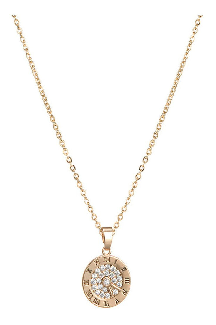 Clock Round necklace Necklace-1