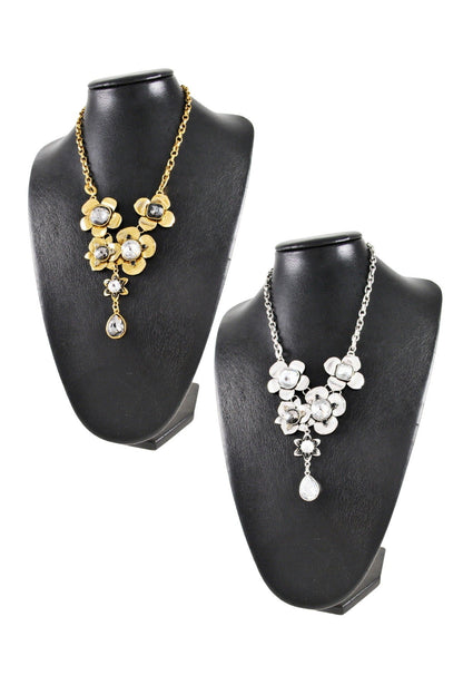 NECKLACE WITH 5 FLOWER-0