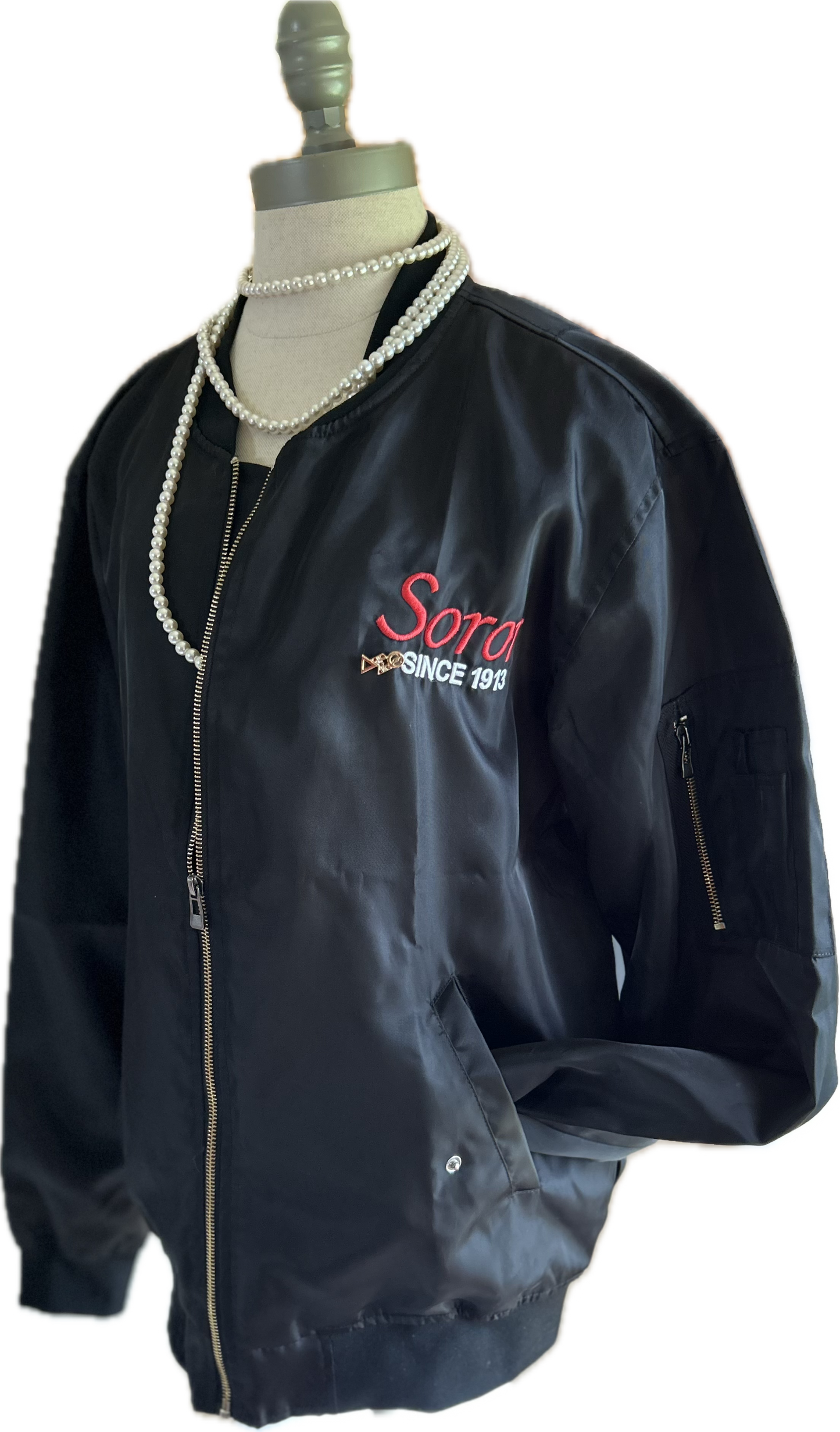 Aviator Black Bomber Jacket-7