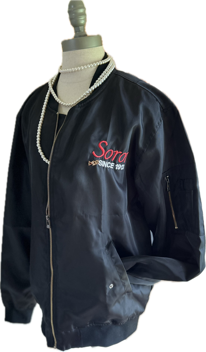 Aviator Black Bomber Jacket-7