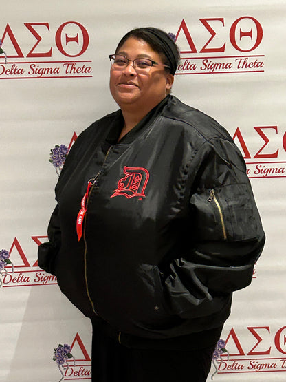Aviator Black Bomber Jacket-1