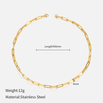 Jewelry Simple Style None 304 Stainless Steel Stainless Steel Necklaces