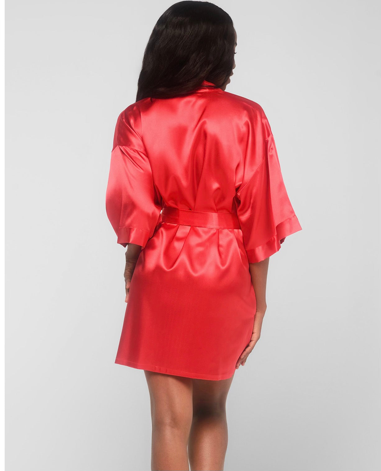Red Satin Robe-1