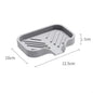 Sink Silicone Tray With Drain Soap Sponge Storage