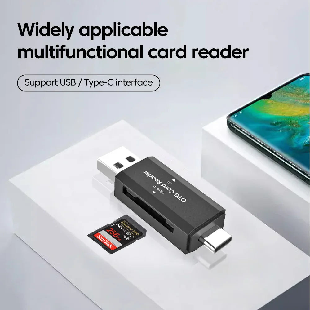 Type C SD TF Card Reader