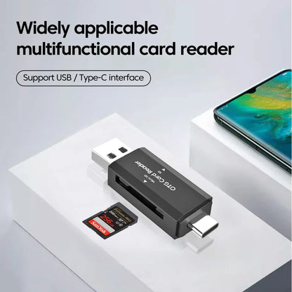 Type C SD TF Card Reader