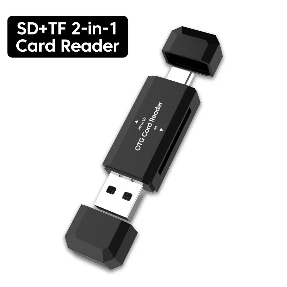 Type C SD TF Card Reader