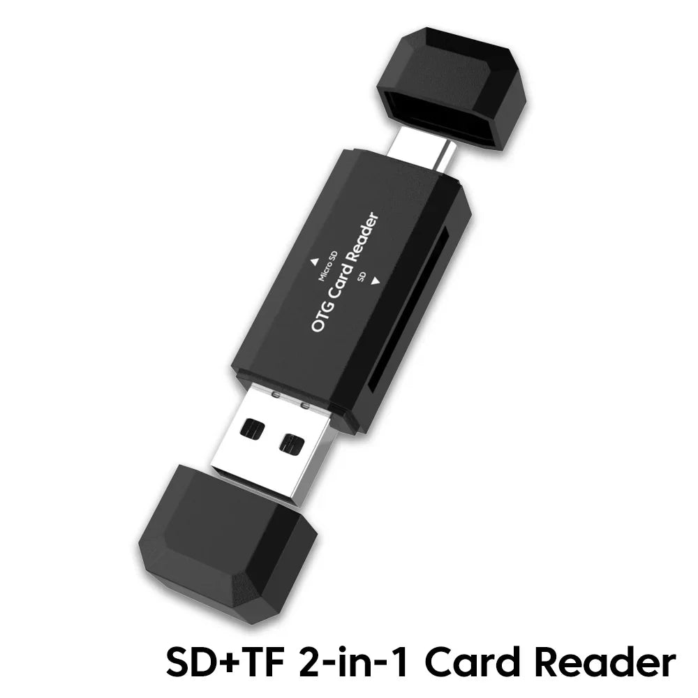 Type C SD TF Card Reader