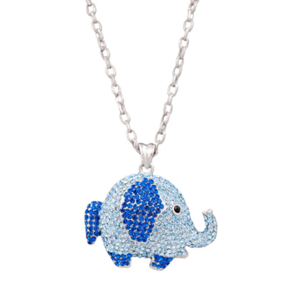 Studded Elephant Pendant Necklace-6