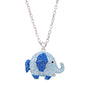 Studded Elephant Pendant Necklace-6