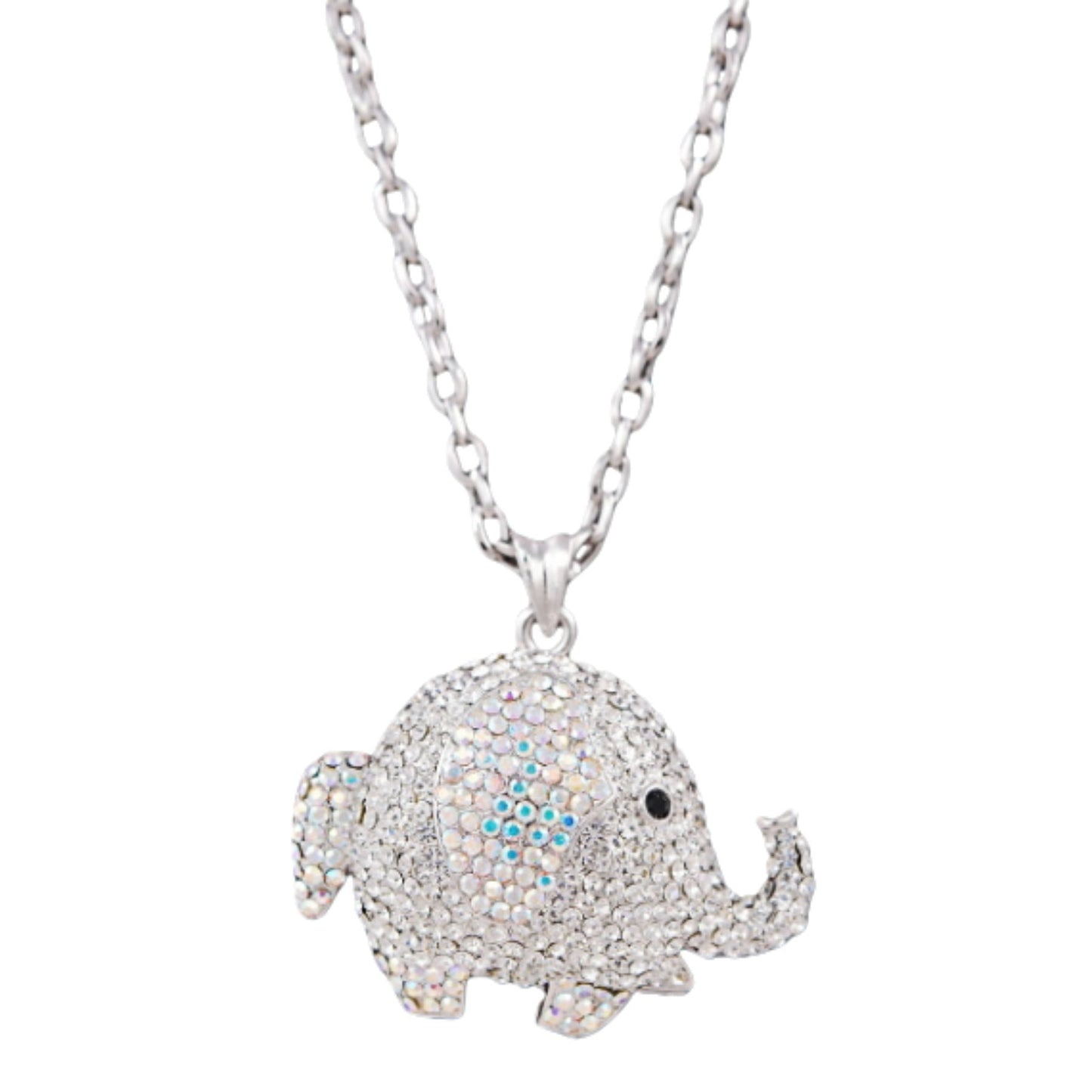 Studded Elephant Pendant Necklace-7