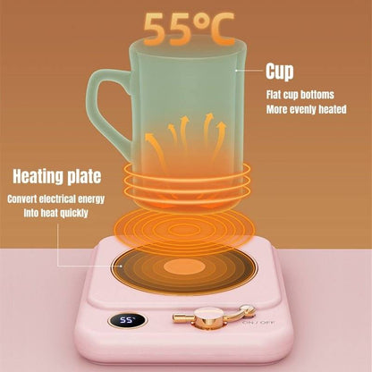 Coffee Cup Wamer Electric Mug Heater Constant Temperature 3 Gear Settings, Plug-in-4