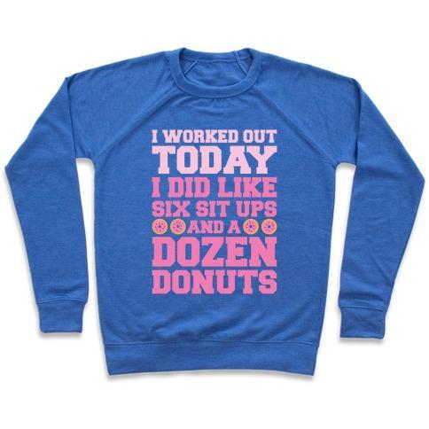 DOZEN DONUT WORKOUT CREWNECK SWEATSHIRT-2