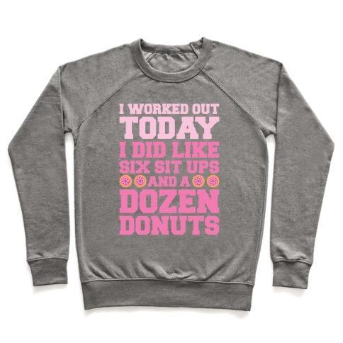 DOZEN DONUT WORKOUT CREWNECK SWEATSHIRT-3