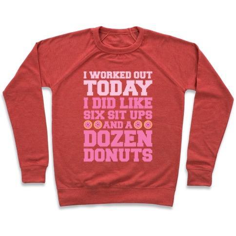 DOZEN DONUT WORKOUT CREWNECK SWEATSHIRT-5