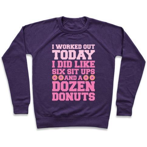 DOZEN DONUT WORKOUT CREWNECK SWEATSHIRT-6
