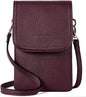 Women's Pu Leather Square Vintage Style Classic Style Square Flip Cover passport holder Crossbody Bag Coin Purse