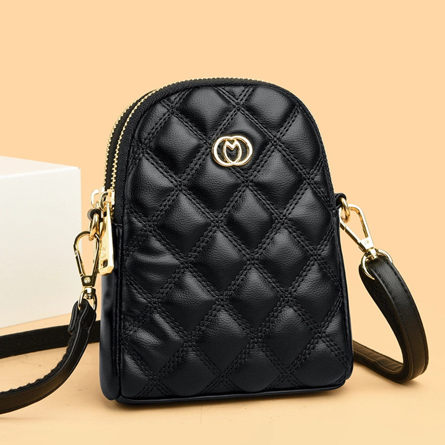 New Mobile Phone Bag Large Capacity Embroidery Women's Bag Shoulder Crossbody Bag Mini Coin Purse Fashionable Shoulder Crossbody Bag