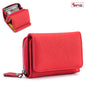 Women's Solid Color Leather Flip Cover Wallets