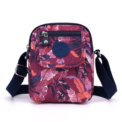 Korean Style Nylon Shoulder Bag Women's Mini Mobile Coin Purse Casual Fashionable Mother Bag Lightweight Oxford Small Satchel
