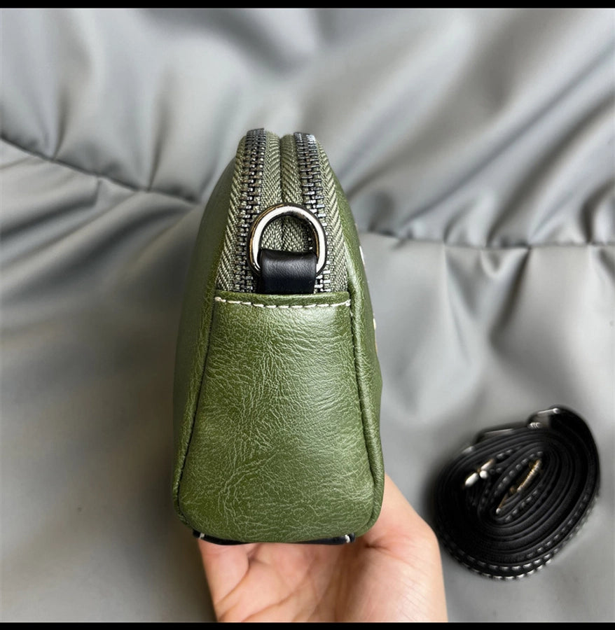 Mobile Coin Purse Women's Ethnic Embroidered Middle-aged Mother Bag Multi-compartment Chinese Style Shoulder Crossbody Clutch Bag