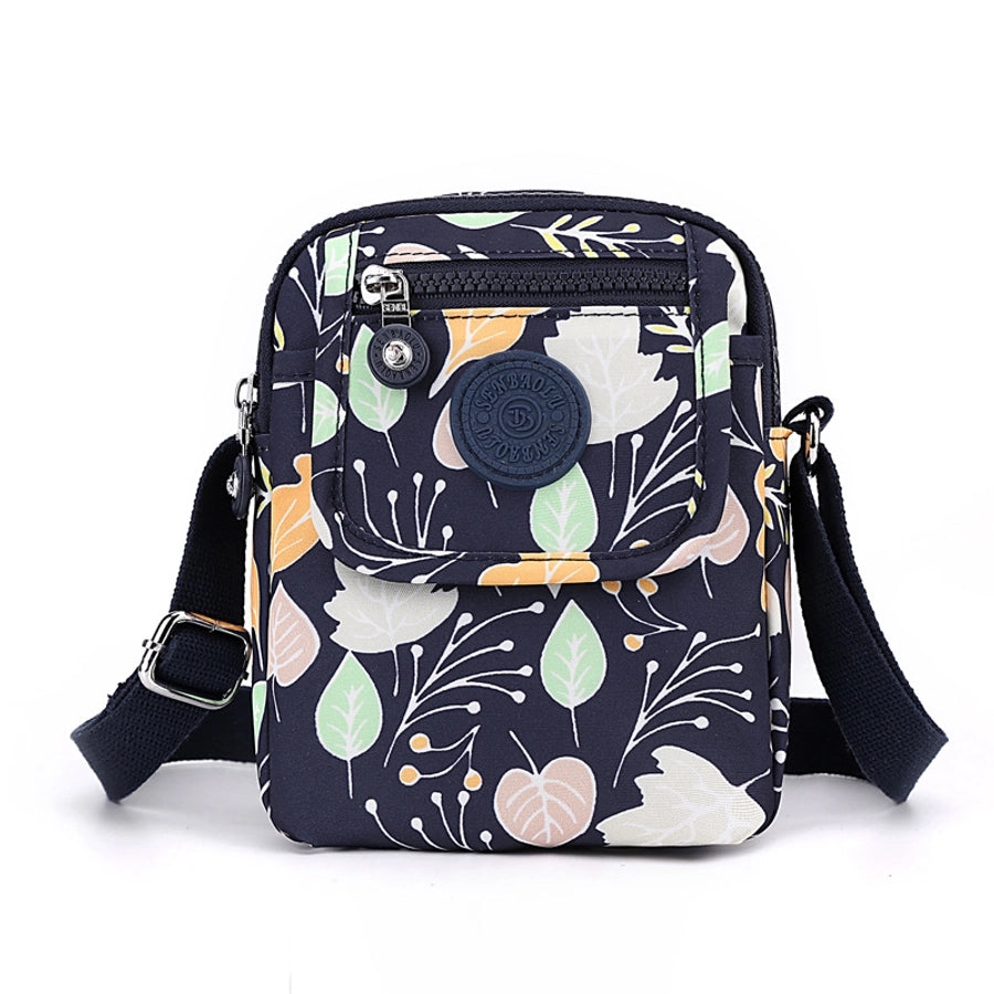 Korean Style Nylon Shoulder Bag Women's Mini Mobile Coin Purse Casual Fashionable Mother Bag Lightweight Oxford Small Satchel