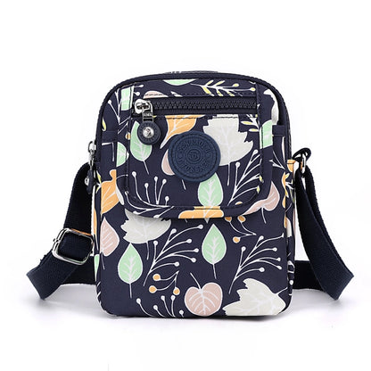 Korean Style Nylon Shoulder Bag Women's Mini Mobile Coin Purse Casual Fashionable Mother Bag Lightweight Oxford Small Satchel