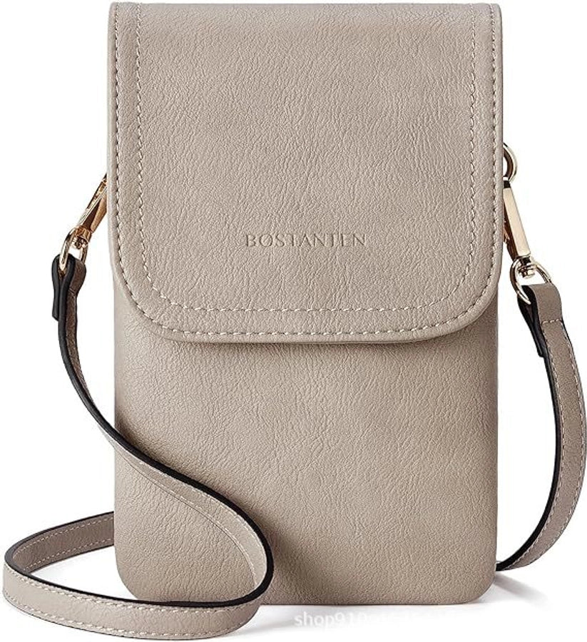 Women's Pu Leather Square Vintage Style Classic Style Square Flip Cover passport holder Crossbody Bag Coin Purse