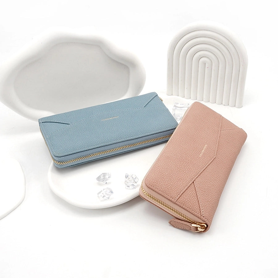 Trendy  Long Women's Wallet Zipper Large Capacity Multi-card Coin Purse High-end Fashion PU Clutch Bag