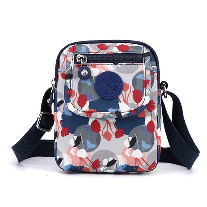 Korean Style Nylon Shoulder Bag Women's Mini Mobile Coin Purse Casual Fashionable Mother Bag Lightweight Oxford Small Satchel