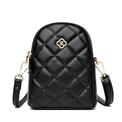 New Mobile Phone Bag Large Capacity Embroidery Women's Bag Shoulder Crossbody Bag Mini Coin Purse Fashionable Shoulder Crossbody Bag