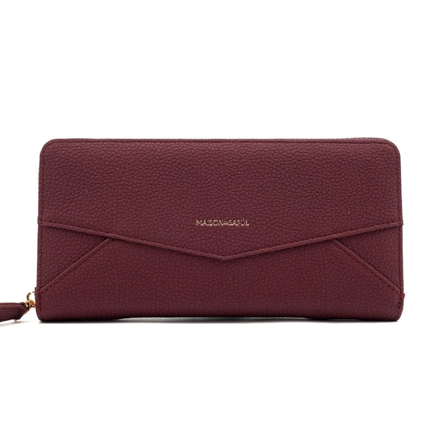 Trendy  Long Women's Wallet Zipper Large Capacity Multi-card Coin Purse High-end Fashion PU Clutch Bag