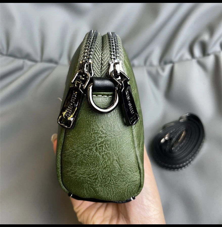 Mobile Coin Purse Women's Ethnic Embroidered Middle-aged Mother Bag Multi-compartment Chinese Style Shoulder Crossbody Clutch Bag
