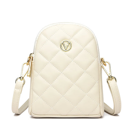 New Mobile Phone Bag Large Capacity Embroidery Women's Bag Shoulder Crossbody Bag Mini Coin Purse Fashionable Shoulder Crossbody Bag