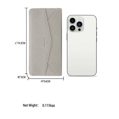 Trendy  Long Women's Wallet Zipper Large Capacity Multi-card Coin Purse High-end Fashion PU Clutch Bag