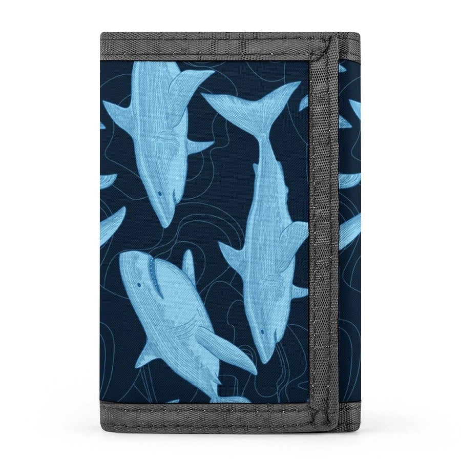 Shark children's coin purse  hot sale storage coin bag Japanese style long student card holder  parent-child style