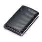 A generation of automatic card set anti-magnetic anti-theft brush credit card box  multi-functional coin purse aluminum alloy card bag