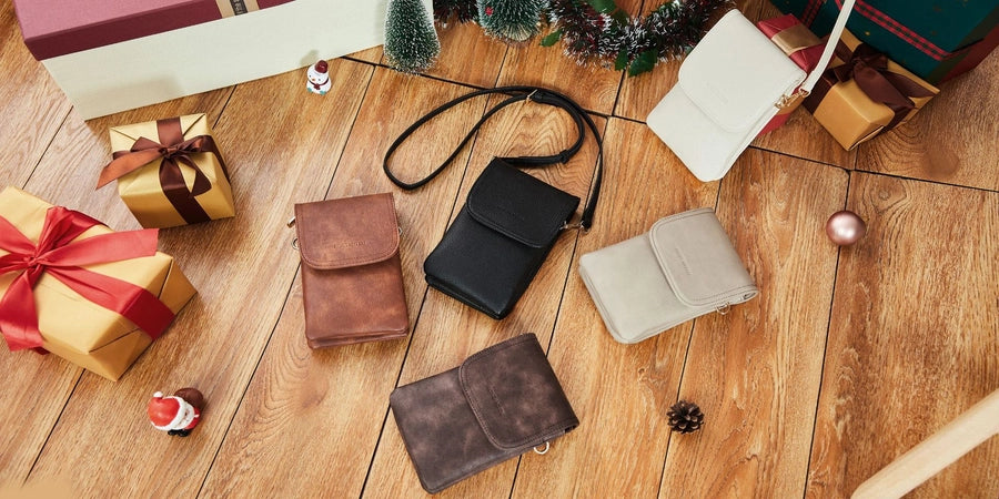 Women's Pu Leather Square Vintage Style Classic Style Square Flip Cover passport holder Crossbody Bag Coin Purse