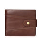 hot-selling leather short men's wallet large capacity cowhide card holder vintage RFID Multi-card coin purse