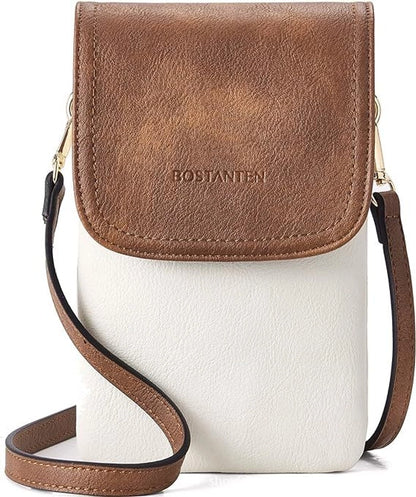 Women's Pu Leather Square Vintage Style Classic Style Square Flip Cover passport holder Crossbody Bag Coin Purse