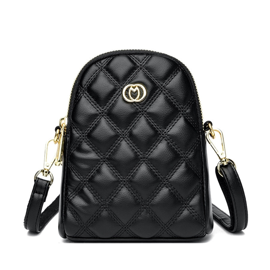New Mobile Phone Bag Large Capacity Embroidery Women's Bag Shoulder Crossbody Bag Mini Coin Purse Fashionable Shoulder Crossbody Bag