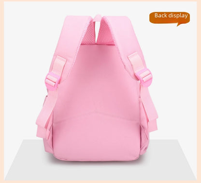 Pupils' Bag with Coin Purse Children's Printed Schoolbag Cute Cartoon Children's Ridge Protection Schoolbag