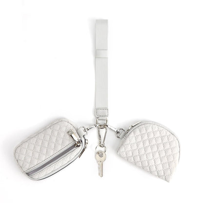 in stock  lulu with multi-functional fashion ladies wristlet portable simple bank card mini coin purse