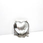 Silver Heart Black Heart Transparent Heart Arylic Solid Color Heart-shaped Evening Bags