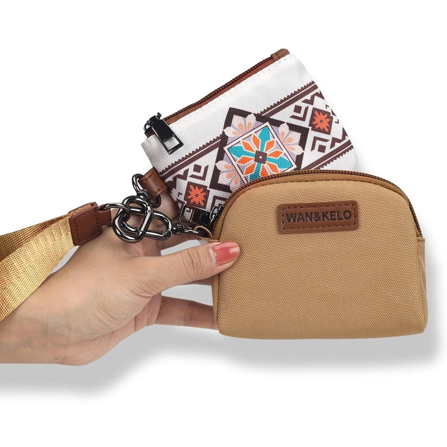 New Bohemian Ethnic Style Small Double Bag  Retro Key Bag Wrist Bag Shiling Bag