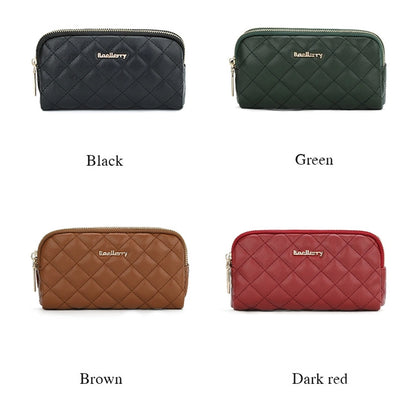 new women's long handbag Baellerry rhombus double zipper mobile phone wallet coin purse