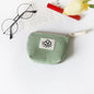 Hh Japanese Style Cute Simple Waffle Coin Purse Women's Small Portable Wristlet Bag Summer Flower  New