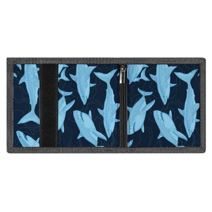 Shark children's coin purse  hot sale storage coin bag Japanese style long student card holder  parent-child style